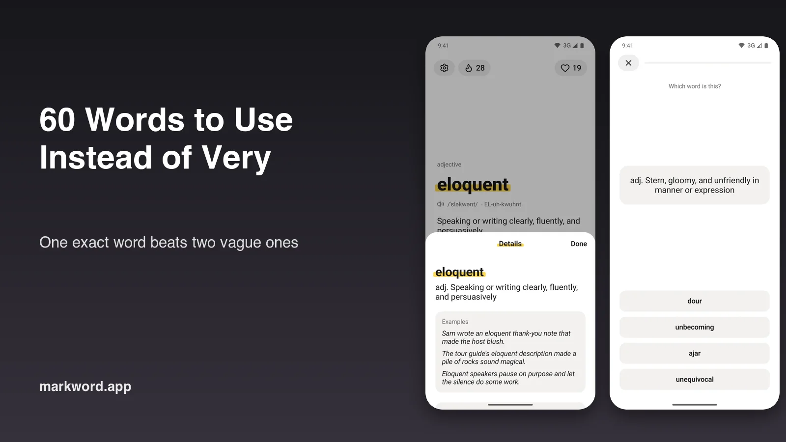 60 words to use instead of very, with examples